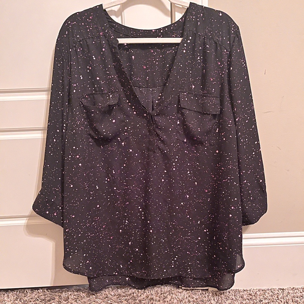 Plus Size Galaxy Blouse